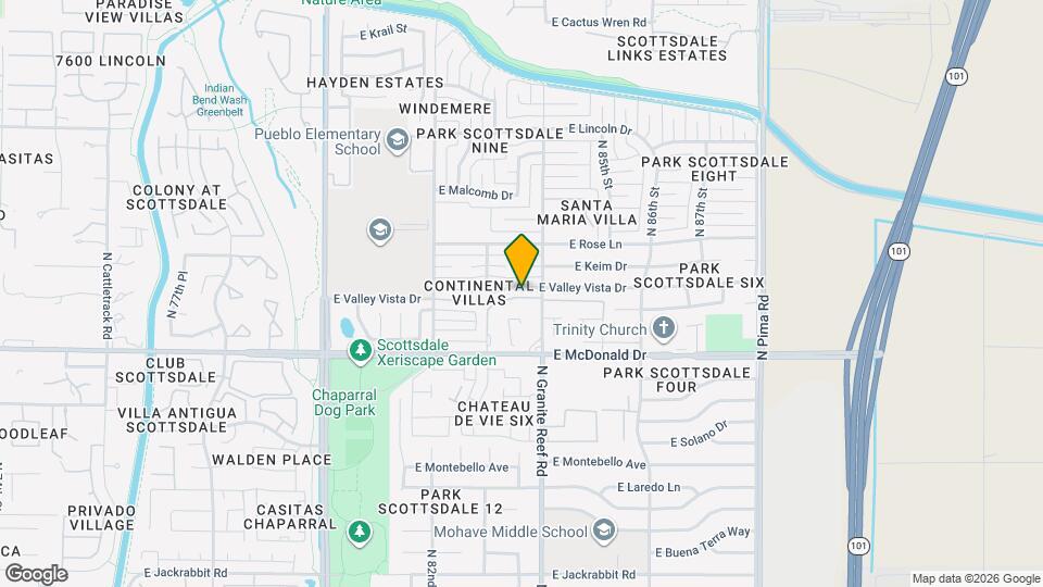8331 E Valley Vista Dr Map and Location Details