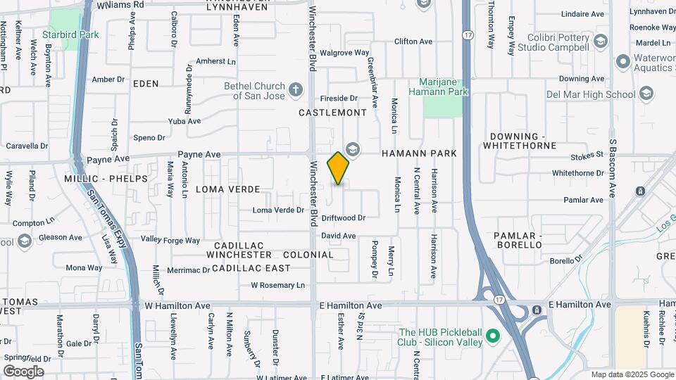 1351 Castlemont Ave Map and Location Details