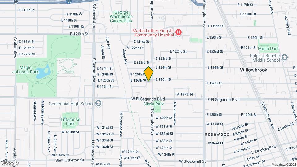 12614 S Blakely Ave Map and Location Details