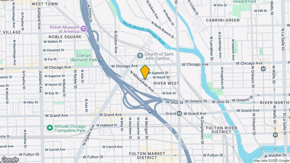 707-709 N Milwaukee Ave Mapa y Detalles de la Ubicación