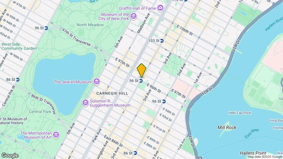 1491 Lexington Ave Map and Location Details