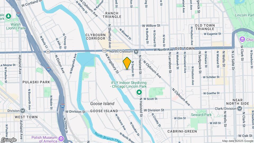 800 W Blackhawk St Map and Location Details