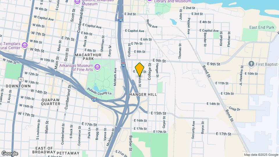 1024 Welch St Map and Location Details