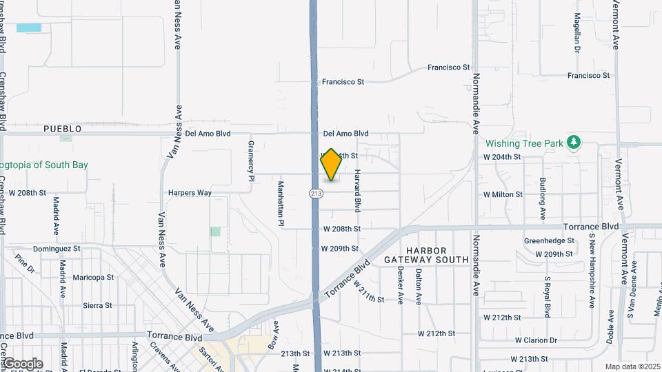 1647 W 206th St Mapa y Detalles de la Ubicación