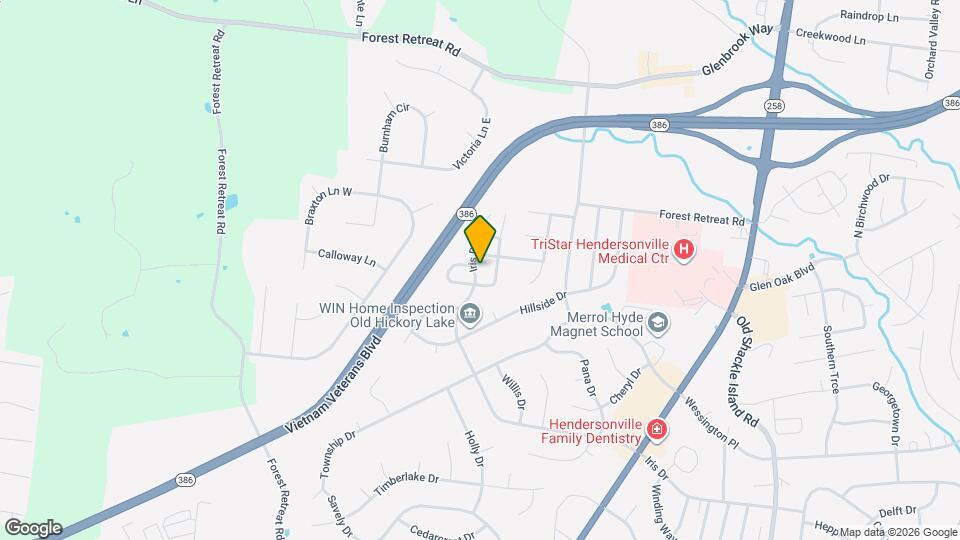 268 Iris Dr Map and Location Details