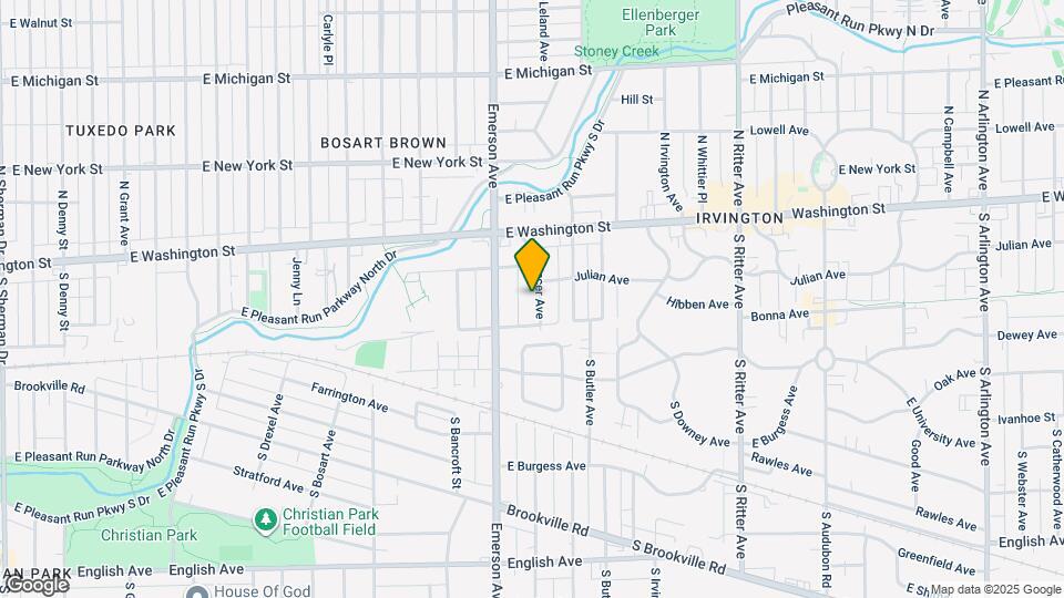 136 S Spencer Ave Map and Location Details