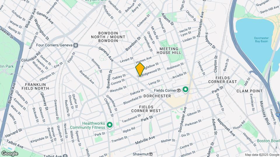 98 Topliff St, Unit 1 Map and Location Details