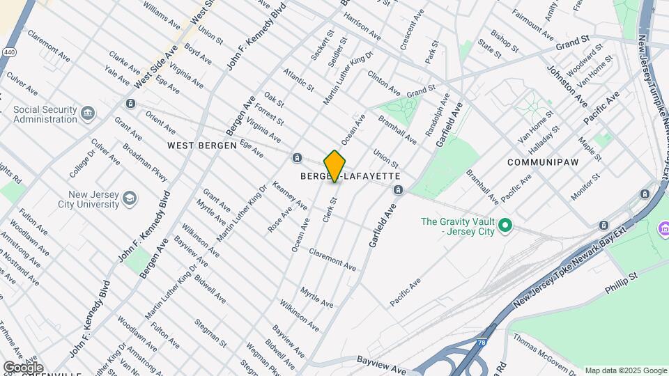 207 Clerk St Map and Location Details