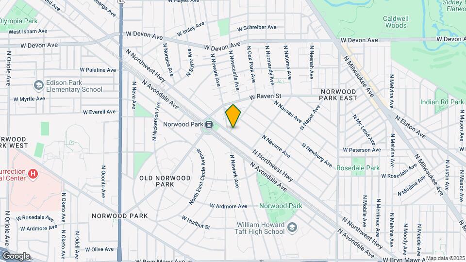 6047 N Northwest Hwy Map and Location Details