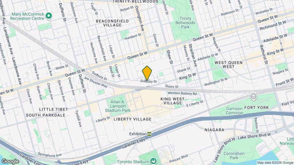 31 Sudbury St Map and Location Details