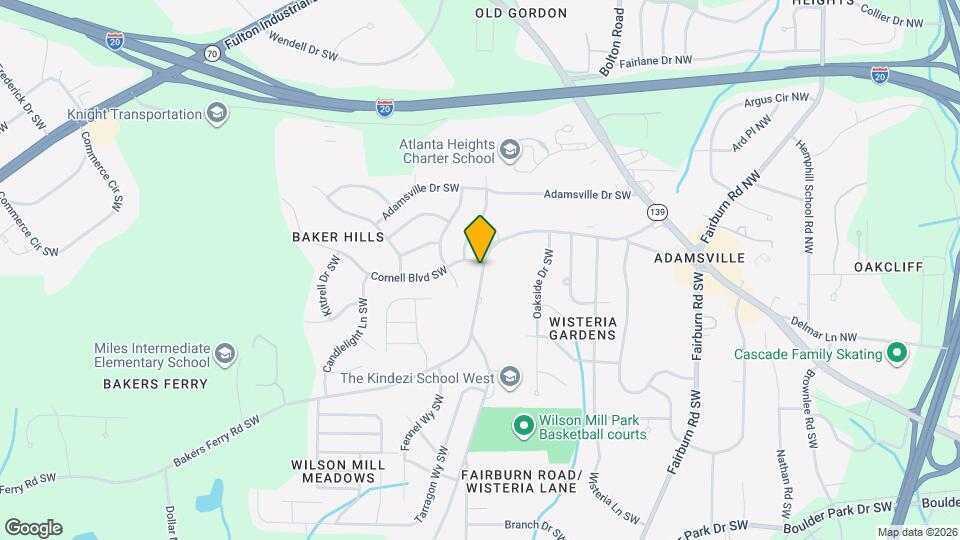 3822 Bakers Ferry Rd SW Mapa y Detalles de la Ubicación