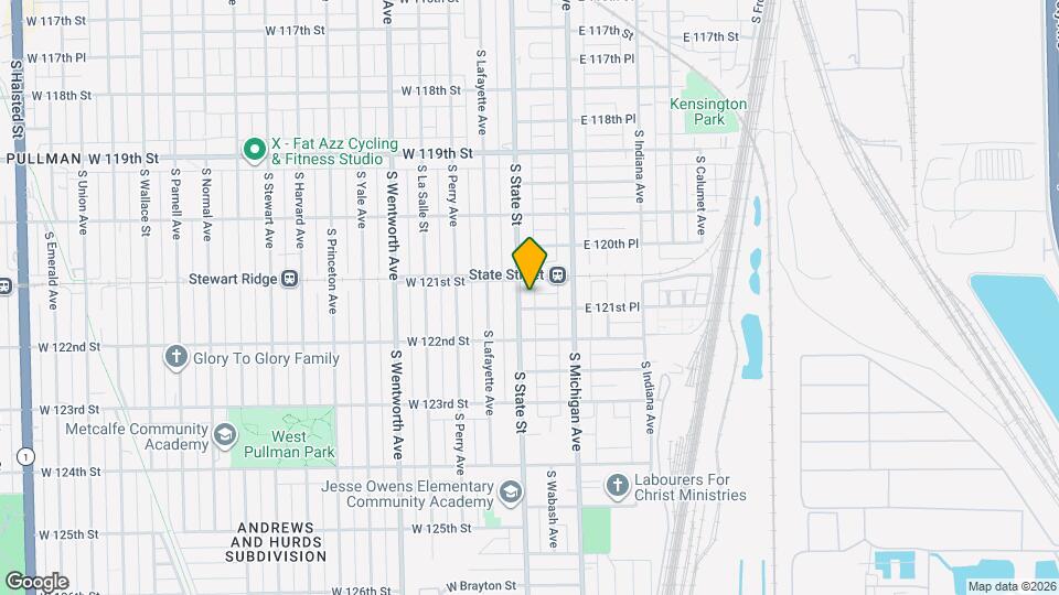 12113 S State St Map and Location Details