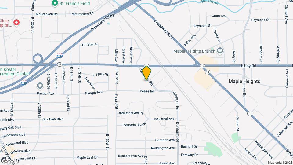 14628 Granger Rd, Unit 2 Map and Location Details