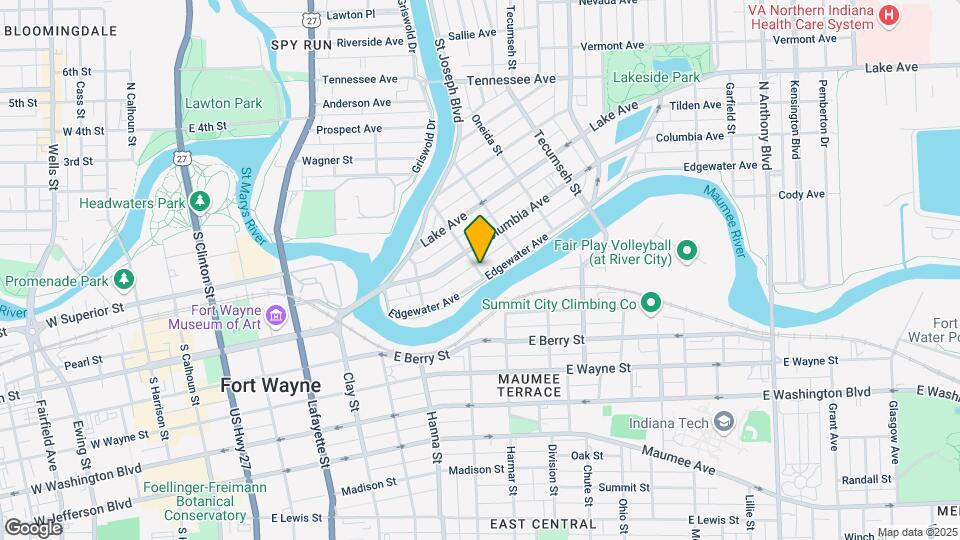 912 Loree St Map and Location Details