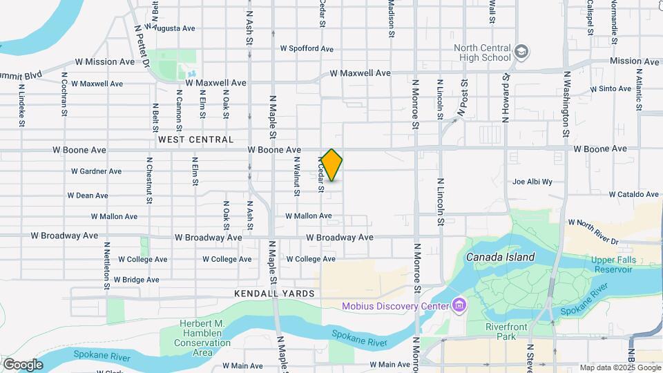 1316 W Dean Ave Map and Location Details