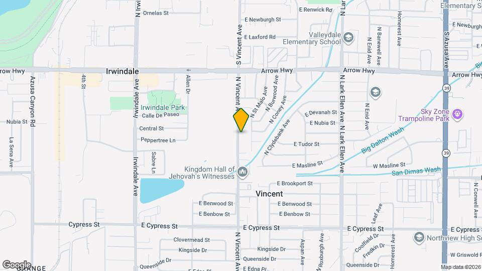 4930 N Vincent Ave Map and Location Details