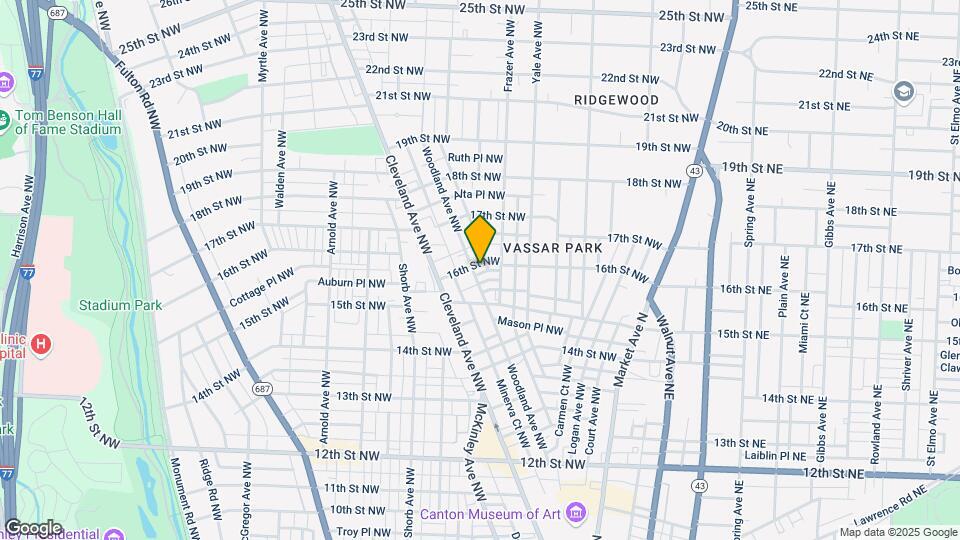 1532 Woodland Ave NW-Unit -4 Map and Location Details