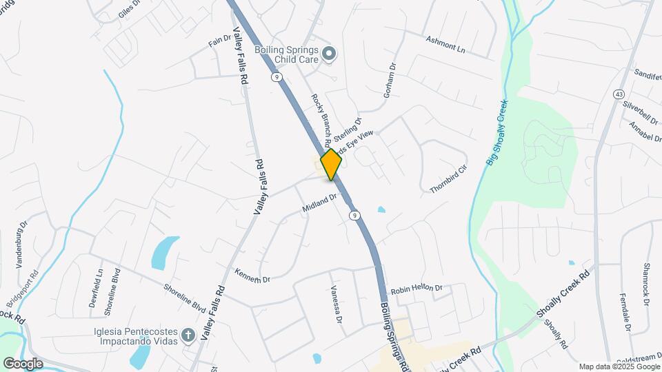 2409 Boiling Springs Rd Mapa y Detalles de la Ubicación