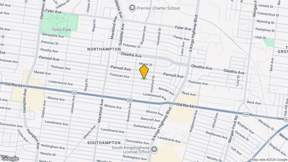 5036 Tholozan Ave Map and Location Details