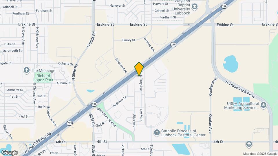 201 N Troy Ave Map and Location Details