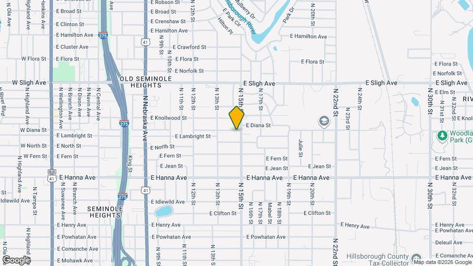 1317 E Diana St Map and Location Details