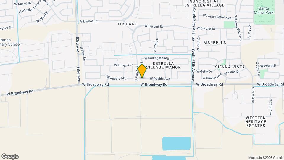 8207 W Pueblo Ave Mapa y Detalles de la Ubicación