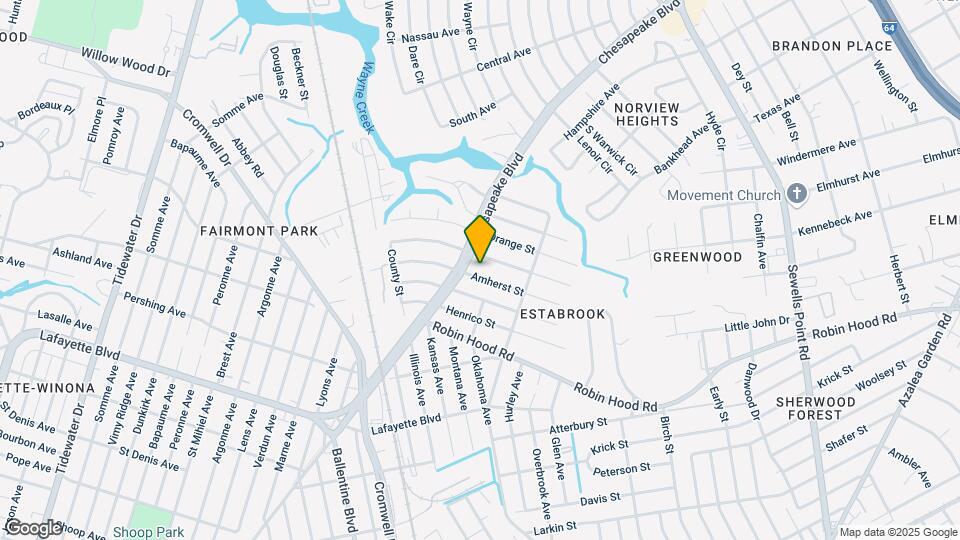 3616 Amherst St Map and Location Details