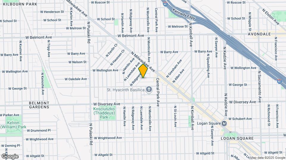 3657 W Oakdale Ave, Unit #1 Map and Location Details