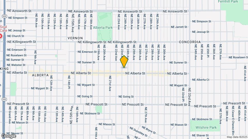 5022 NE 23rd Ave Map and Location Details