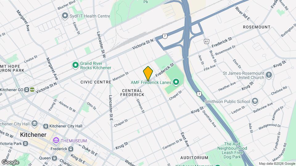 317 Frederick St Map and Location Details