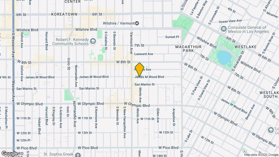 2848 James M Wood Blvd Mapa y Detalles de la Ubicación