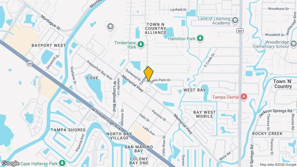 10214 Oasis Palm Dr Map and Location Details