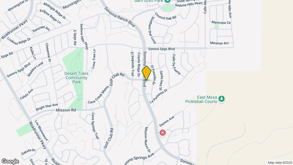 1304 Golf Club Rd Map and Location Details