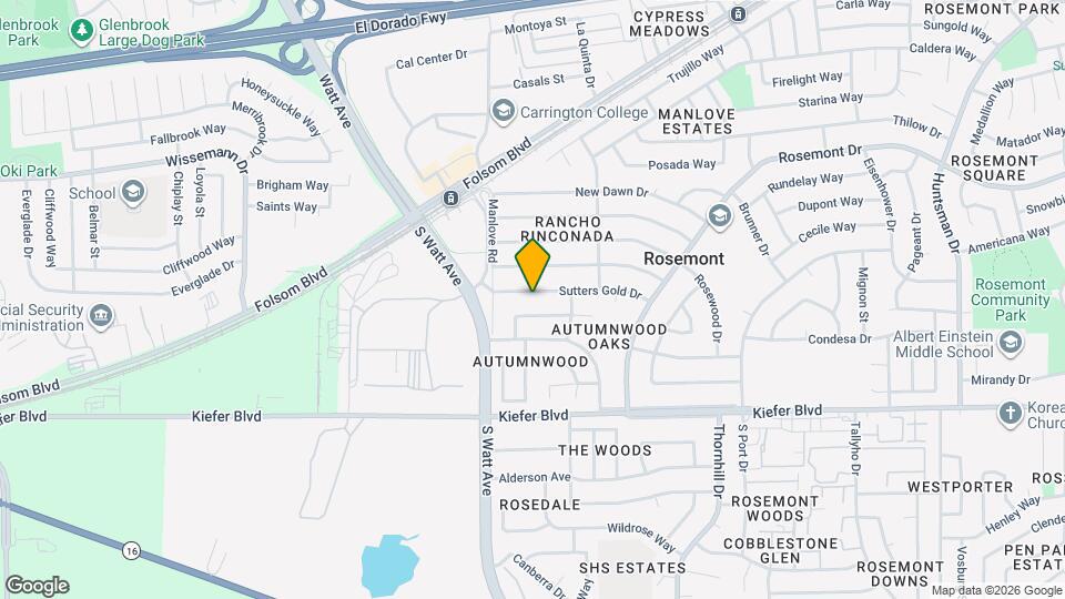 8924 Sutters Gold Dr Map and Location Details