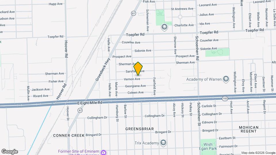 12735 Vernon Ave Map and Location Details