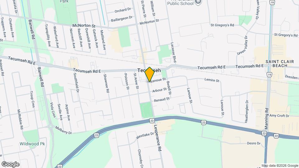 1310 Lesperance Rd Map and Location Details