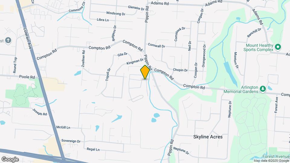 9109 Pippin Rd Map and Location Details