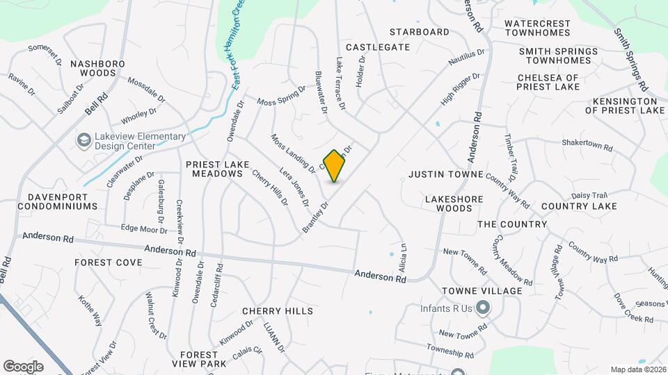 3012 Brantley Dr Mapa y Detalles de la Ubicación