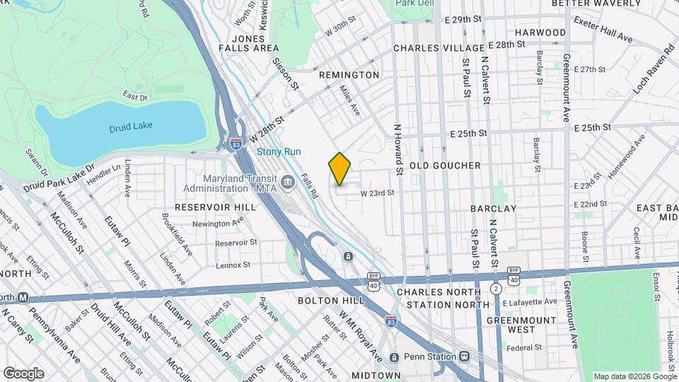 450 W 23rd St Map and Location Details