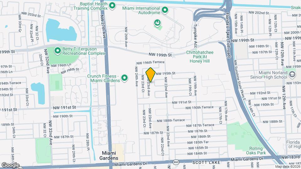 19325 NW 23rd Ave Mapa y Detalles de la Ubicación