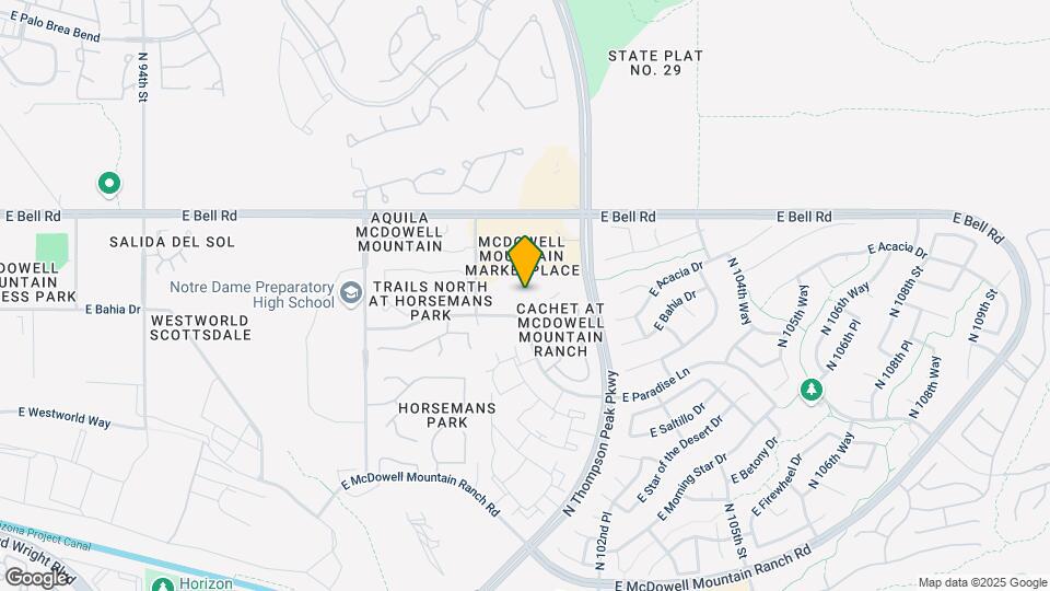 16600 N Thompson Peak Pkwy Map and Location Details
