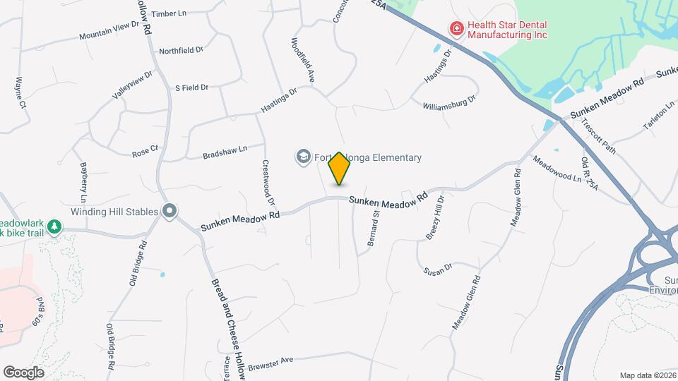 45 Sunken Meadow Rd Map and Location Details