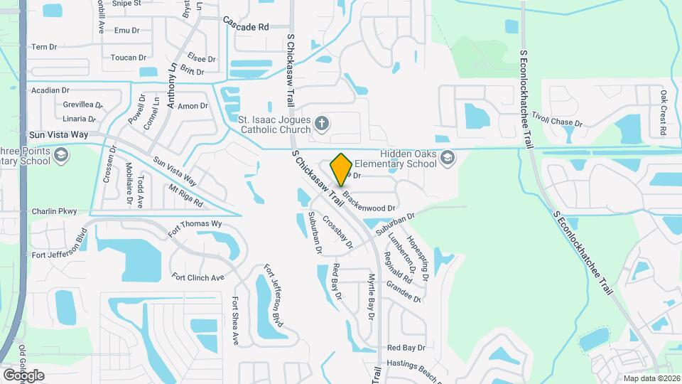 8622 Brackenwood Dr Mapa y Detalles de la Ubicación