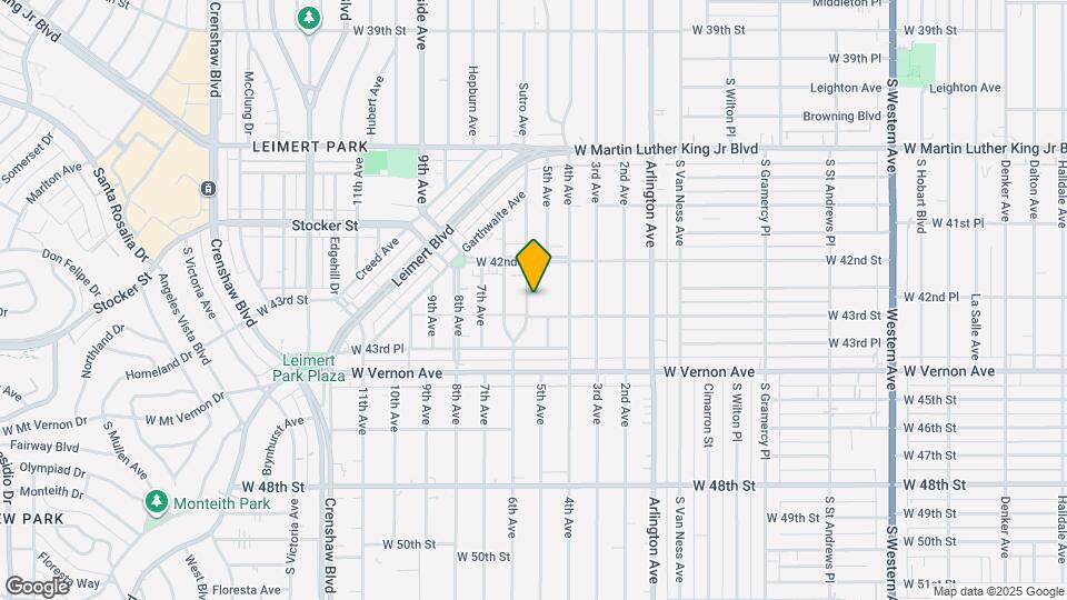 4238 Sutro Ave Map and Location Details