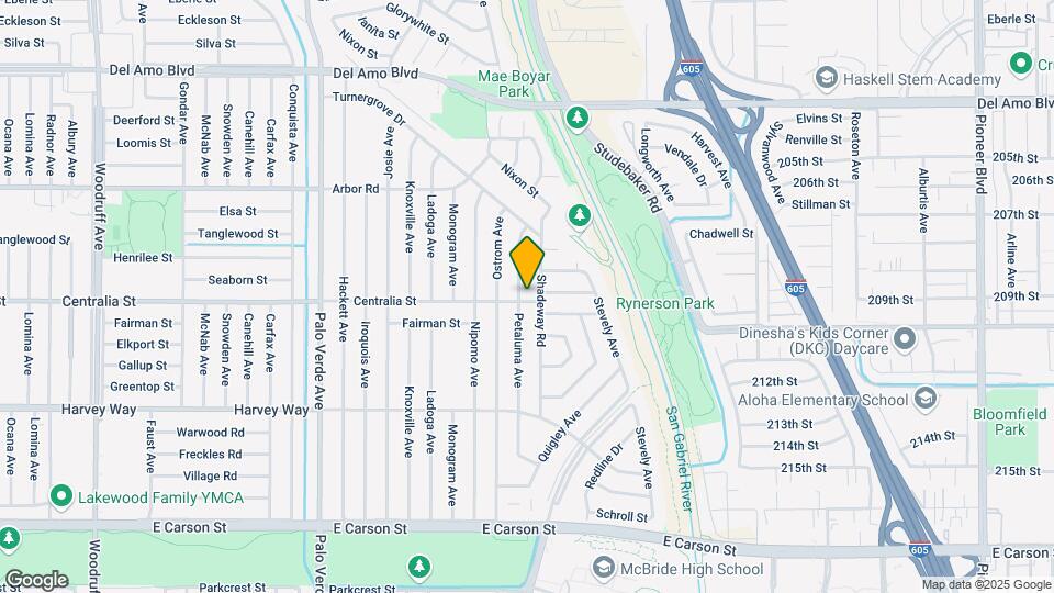 4502 Petaluma Ave Map and Location Details