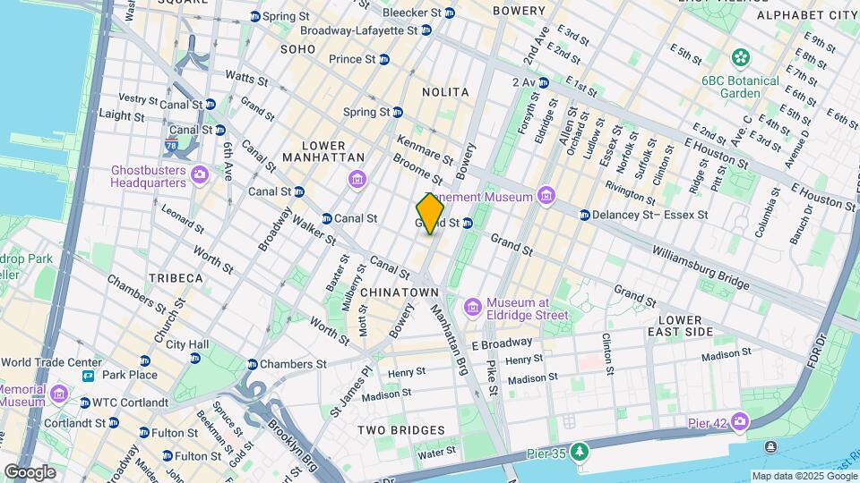 94 Bowery Map and Location Details