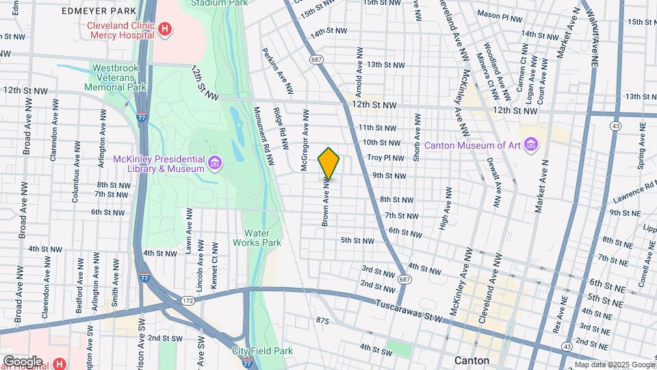 818 Brown Ave NW Map and Location Details
