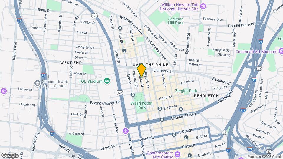 1504 Race St Mapa y Detalles de la Ubicación