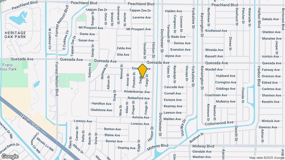 1342 Eagle St Map and Location Details