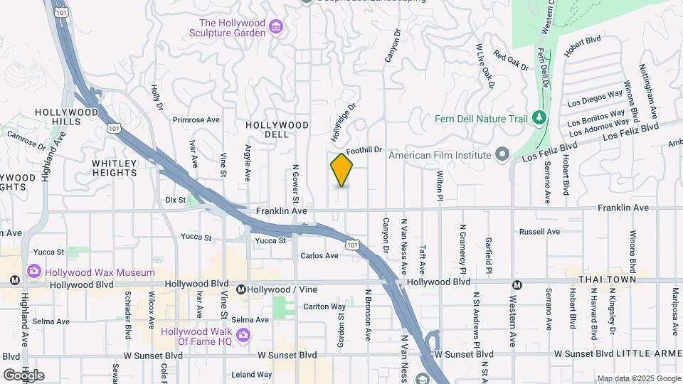1933 Tamarind Ave Map and Location Details
